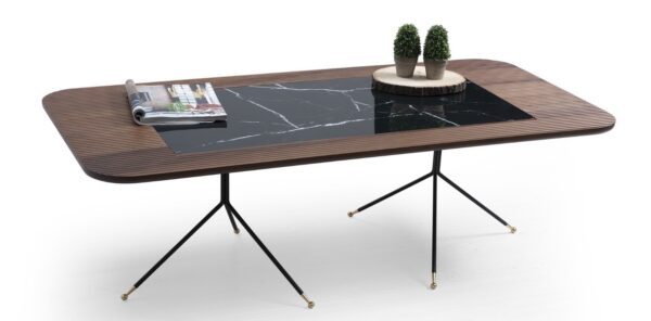 Diamond Orta Sehpa Ceviz-Siyah